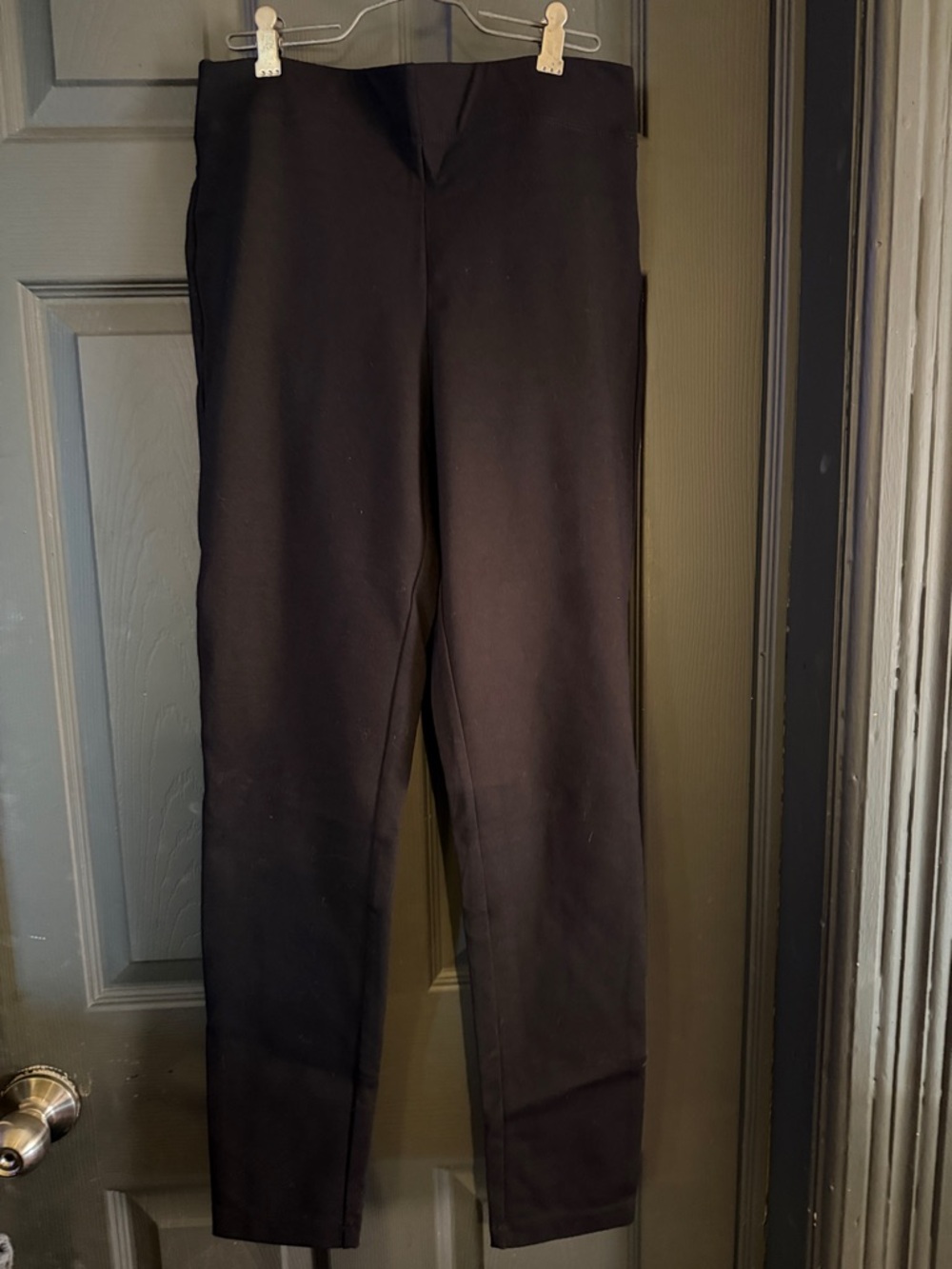 Max Studio Black Straight-Leg Women's Pants